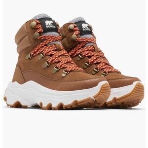 Sorel Brown and Red Winter Boots